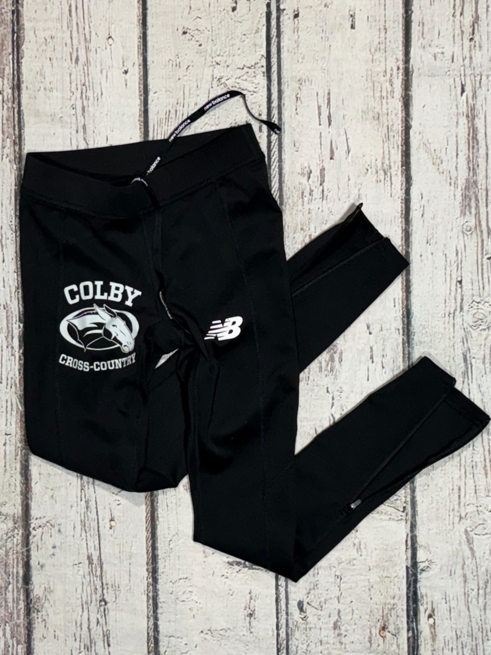 Colby University Cross Country New Balance Dry Black Athletic Women's Pants
